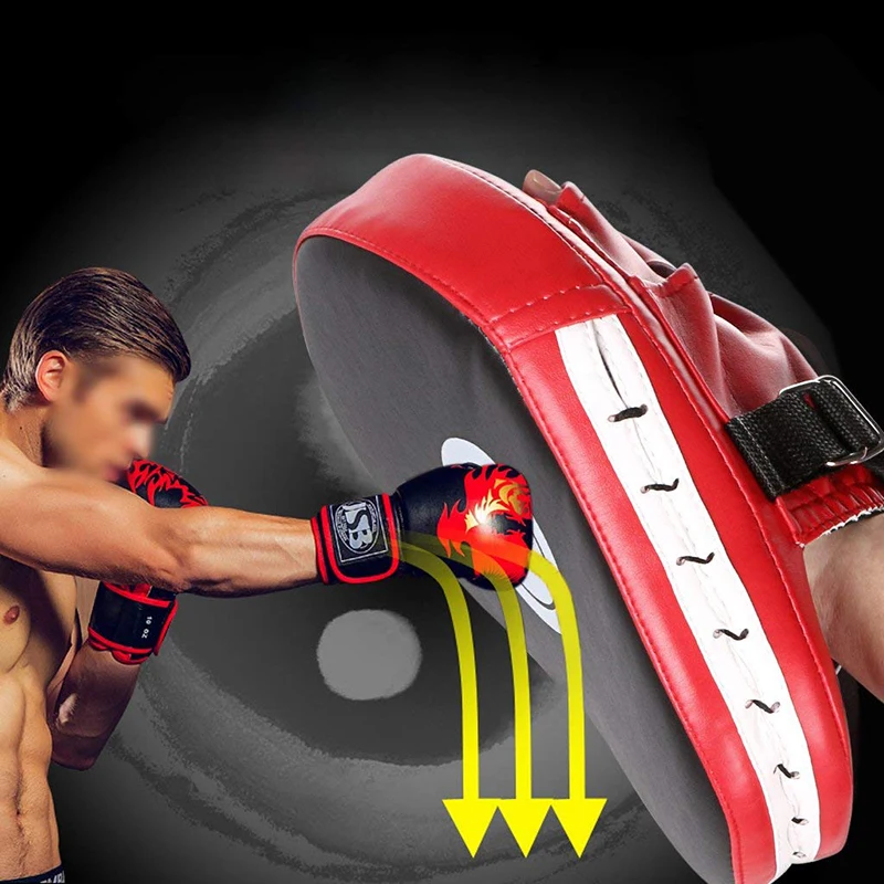 Boxer Target MMA Boxing Mitt Focus Punch Pad Training Glove Karate Muay Thai Kick Fitness Body Building Sanda Straight Baffle (5)