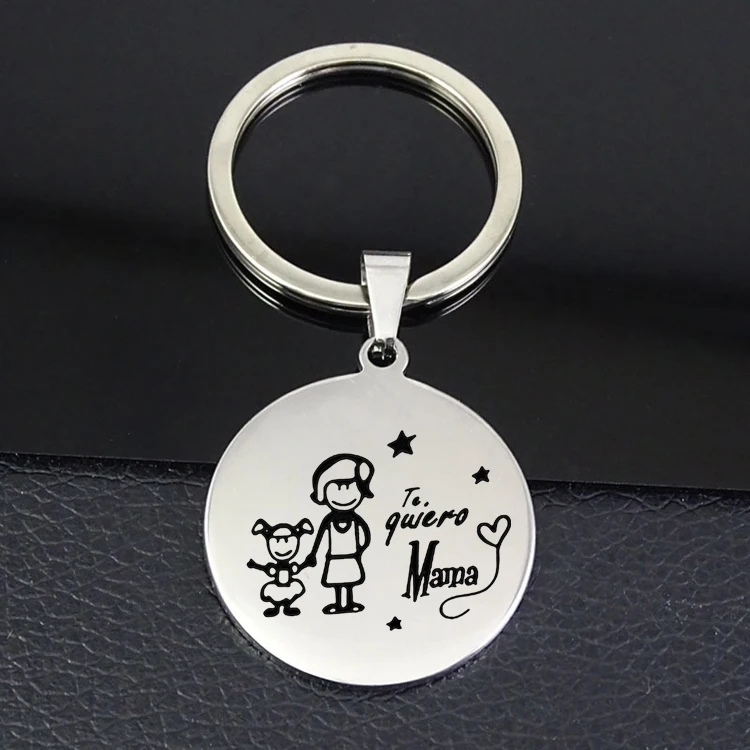I Love Mama брелок лучшие продажи диск из нержавеющей стали кулон для женщин