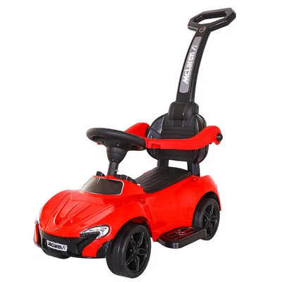 Детский твист автомобиль с музыкой ручной толчок йо автомобиль от 1 до 3 лет мальчик девочка ребенок скутер четырехколесный шаговый автомобиль - Цвет: red