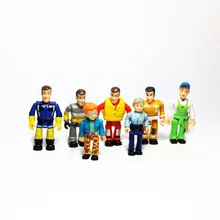 1 шт. мультфильм Пожарный Сэм Боб Строитель фигурки куклы ноги рука шарнир может двигаться ПВХ смелый спасательный блок игрушка