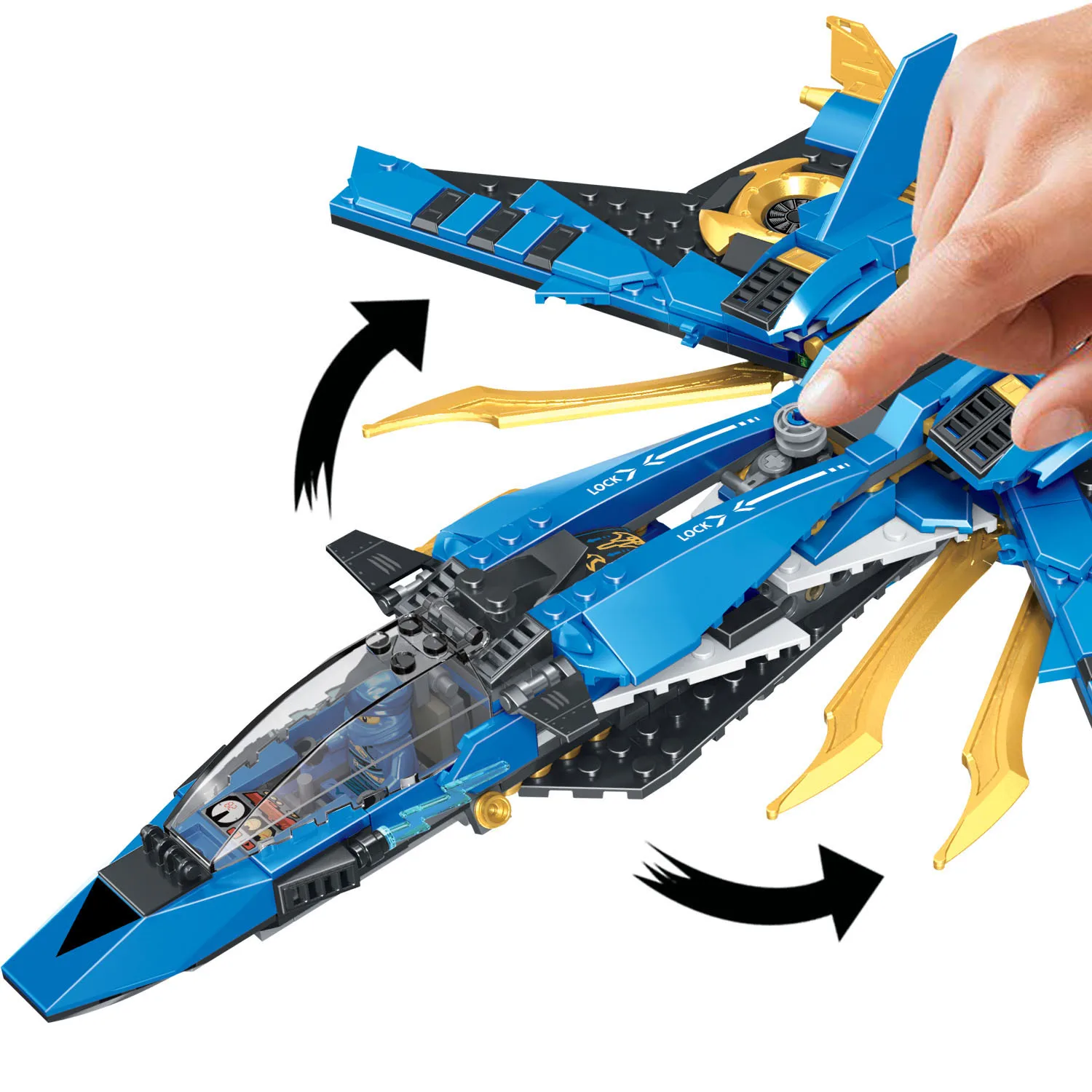 J Model Compatible with Lego J31182 528Pcs Jay's Storm Fighter Models Building Kits Blocks Toys Hobby Hobbies For Kids J Model Compatible with Lego J31182 528Pcs Jay's Storm Fighter Models Building Kits Blocks Toys Hobby Hobbies For Kids