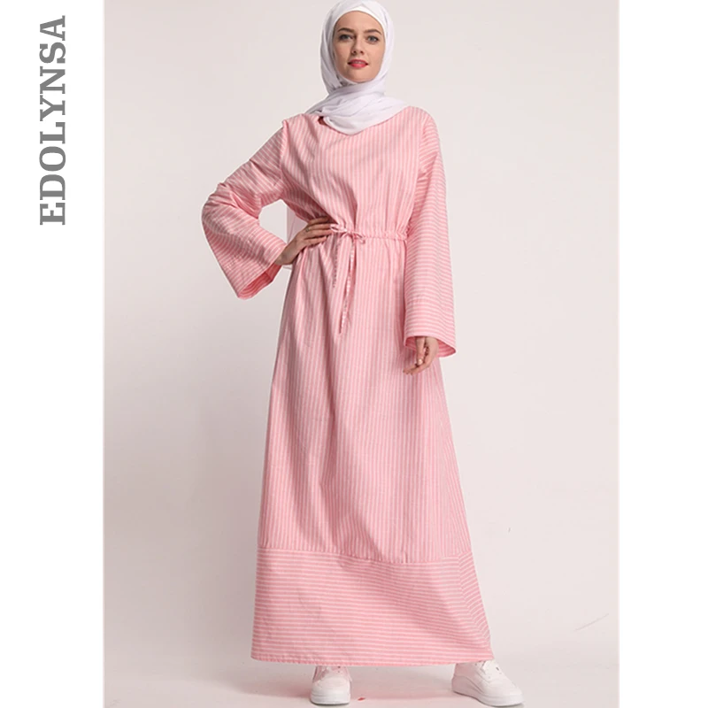 

2019 Middle East Plus Size Women Abaya Prayer Garment Long Muslim Dress Dubai Kaftan Islamic Clothing Hijab evening dresses D743