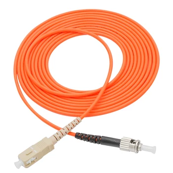 

5Pair SC/APC-ST/UPC fiber optic patch cord jumper cable, multi-mode Simplex 62.5/125, 1M /3M/5M/10M/15M
