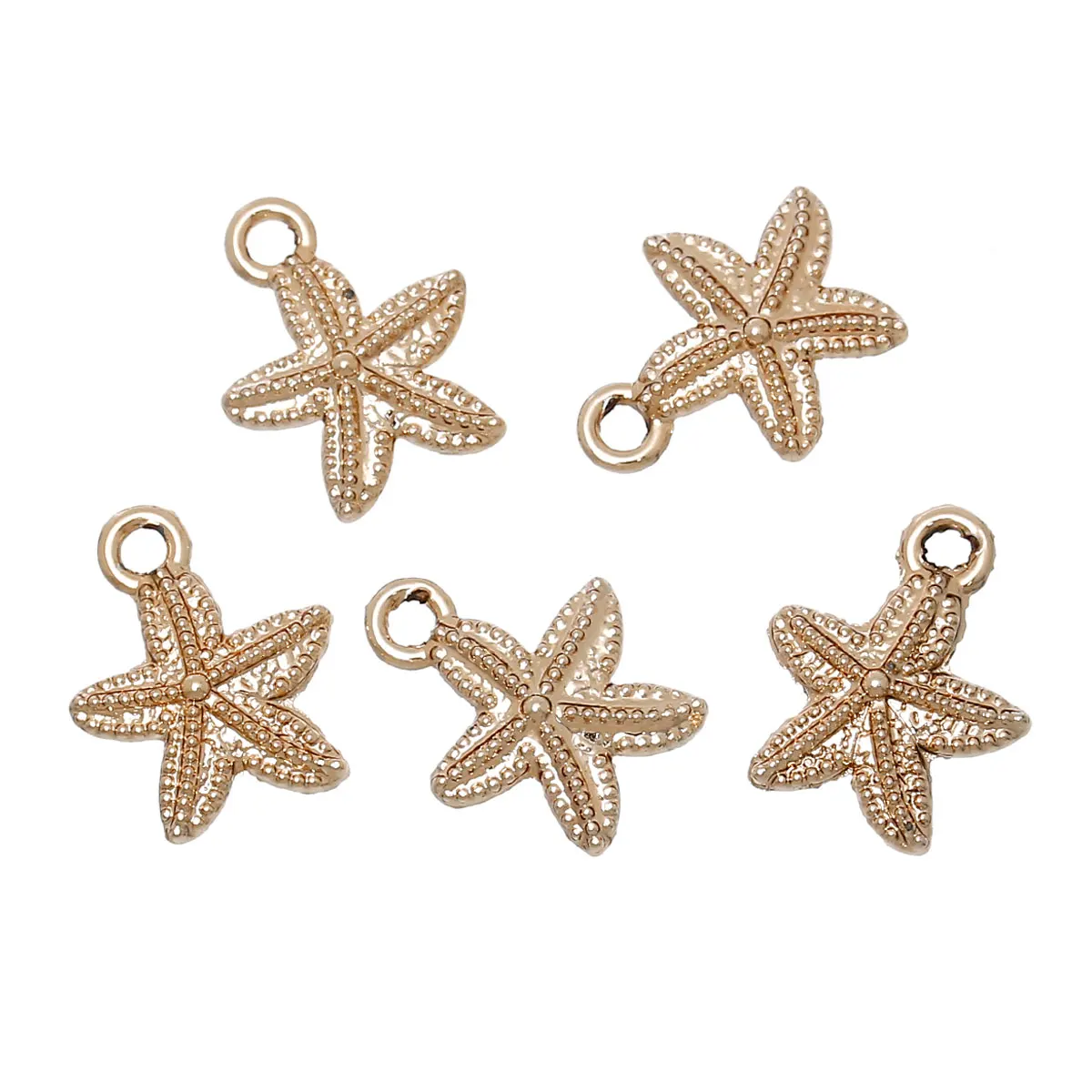 

DoreenBeads Charm Pendants Starfish rose gold color 15mm(5/8")x 12mm(4/8"),20 PCs