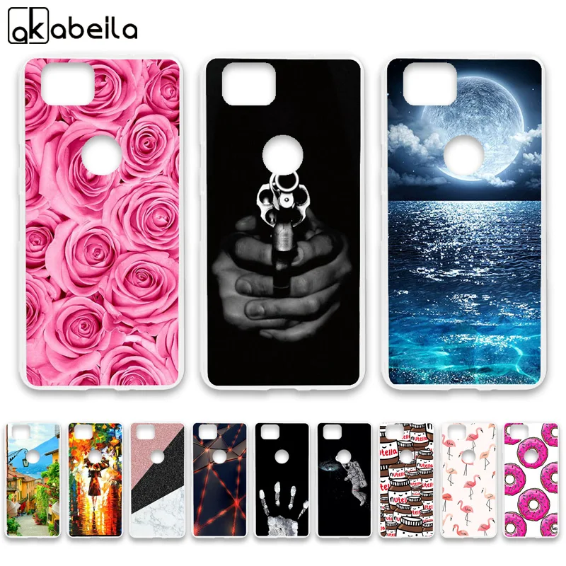 

Silicon Phone Case For Google Pixel 2 Cases Soft TPU DIY Painted Back Bumper For Google Pixel2 5.0 Inch Cover Coque Skin Shell