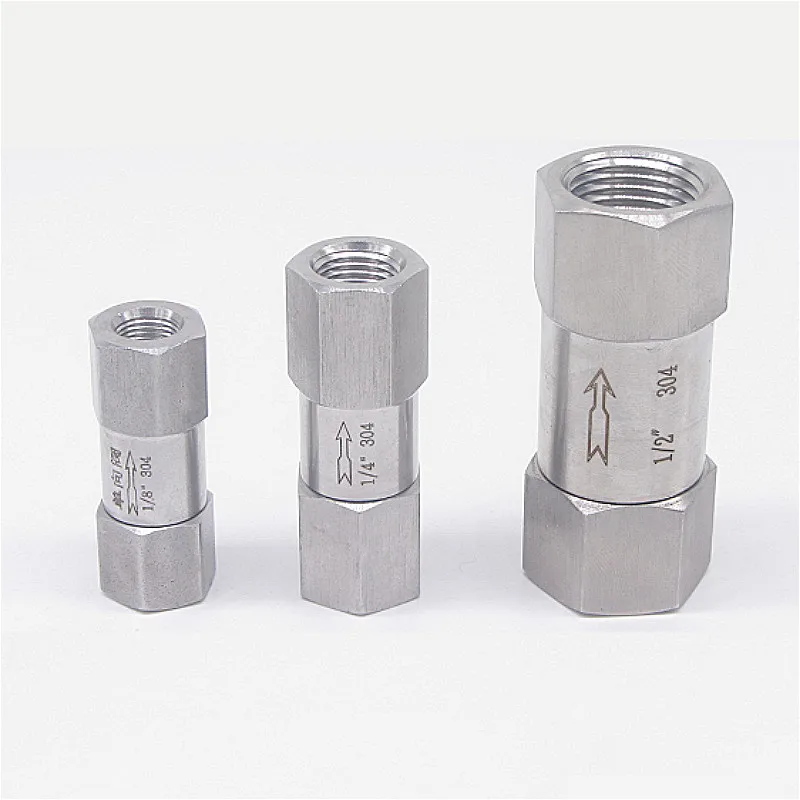 

Stainless Ssteel Check Valve 1/8" 1/4" 3/8" 1/2" 3/4" Female Combined Modular Check Valve High Pressure Water Gas Check Valve