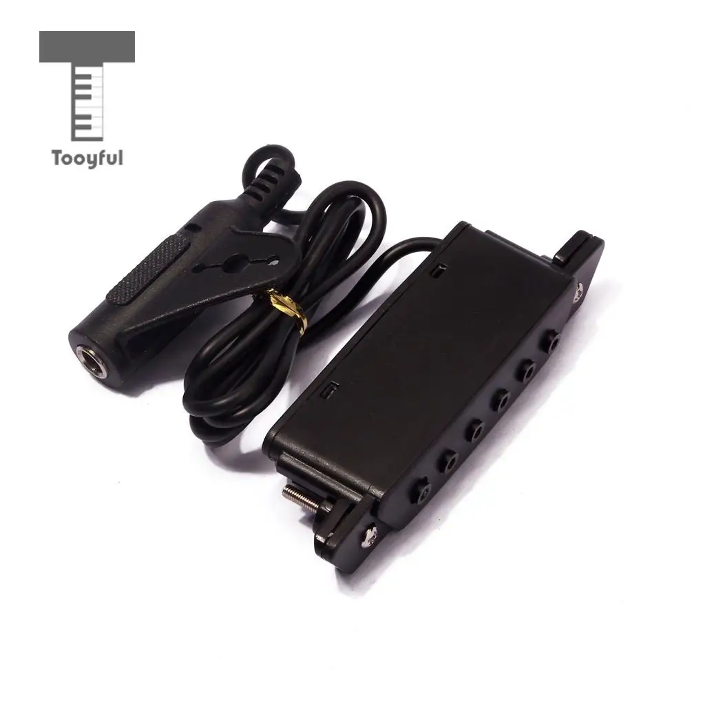 Tooyful Magnetic Soundhole Pickup for Acoustic Guitar with 6.35mm Output Endpin Jack