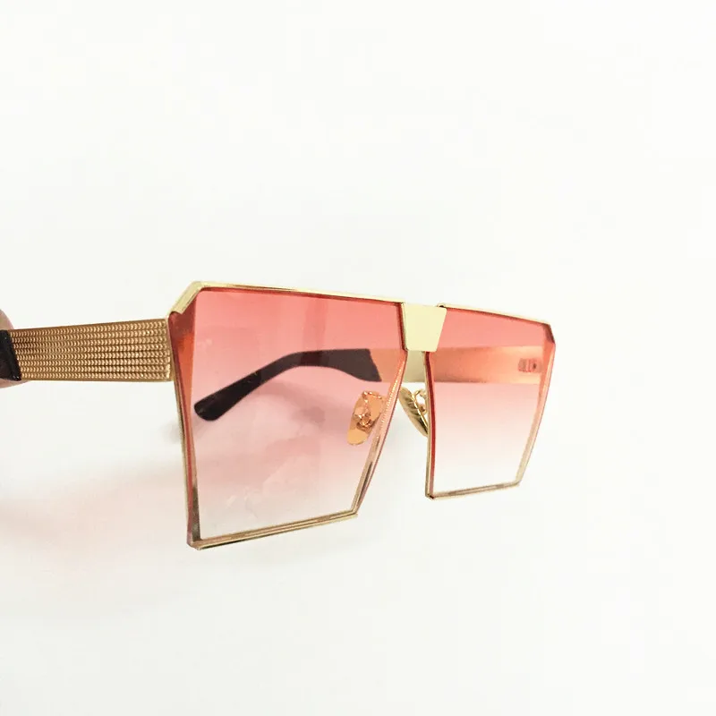 Cool 2017 New Square Hip Hop Fashion Brand Designer Sunglasses Men Women Mirror Sun glasses Lady Flat Oversized size Eyeglasses20