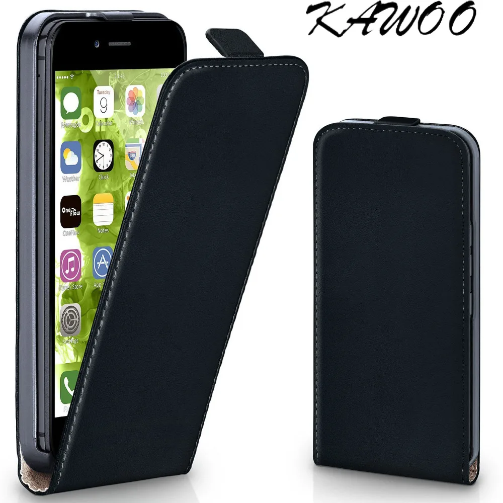 

For iphone 7 Capa Classic Magnetic Clip Design Premium Leather Vertical Flip Case Cover for iPhone 4s 6 6s 5 5S SE 5C 6 plus 8 X