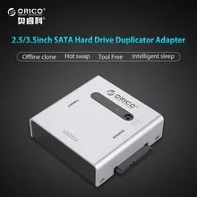 ORICO 2012US3-C Replicator USB3.0 Dual Sata Hard Disk Cartridge Clone 3.5″/2.5″ SATA HDD SSD 5Gbps Tool Free Hot Swap — Black