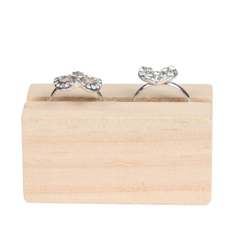

Solid Wood Ring Display Holder Ring Display Stand Wood Jewelry Display Stand