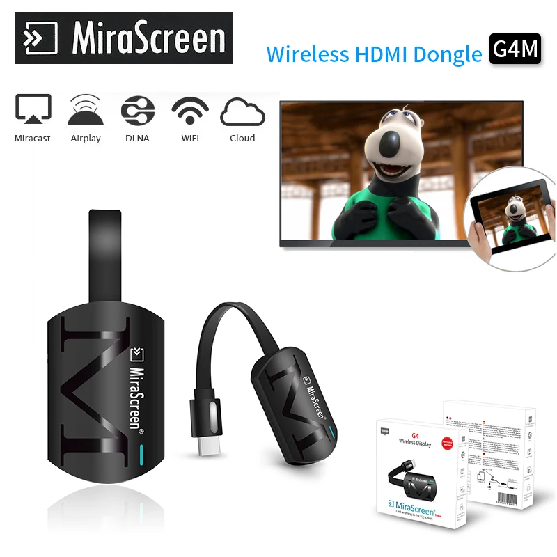 Новый Mirascreen G4M Смарт Wifi Дисплей ключ беспроводной большой экран приемник HD AirPlay