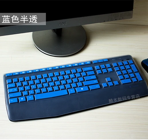 

Hot sale Clear Silicone Keyboard Protector Cover Skin Guard for Logitech MK345 K345