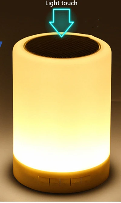 LED Wireless Bluetooth Speaker Mini Smart Lights Alarm Clock Colorful Nightlight Sound Speakers Music Center Caixa De Som F4040C - Цвет: no screen