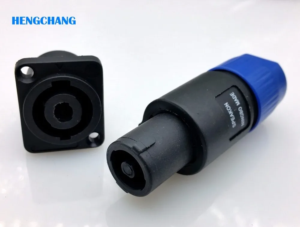 

4pin Ohm connector with lock XLR plug with socket 4pins XLR Male connector for microphone Stereo System speaker box