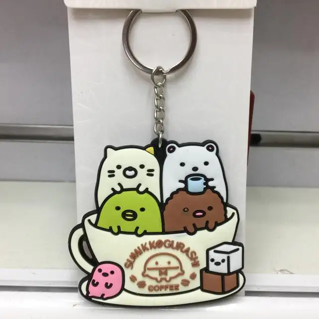 IVYYE Sumikko gurashi стиль аниме-брелок для ключей пвх рисунок брелок милая игрушка брелок для ключей подарки на день рождения унисекс новинка - Цвет: see chart