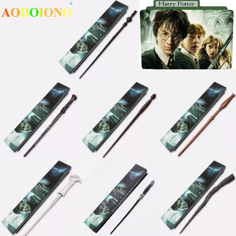 

19 Kinds of Harry Magic Wand with Box Voldemort Ron Hermione Dumbledore Luna Ginny Snape Magic Wand Hogwarts Train Ticket