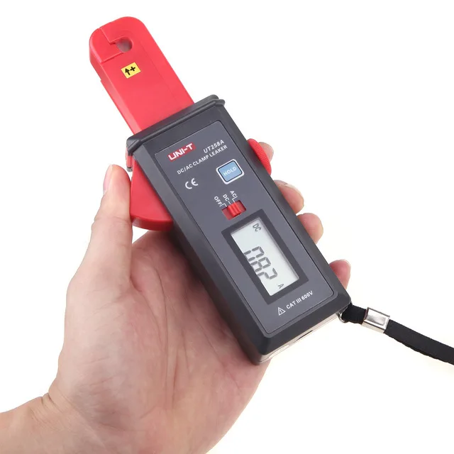 10000 AC/DC ток утечки клещи Uni t UT258A цифровой амперметр 200 граф 0mA/60mA 45 Гц/Гц нулевой