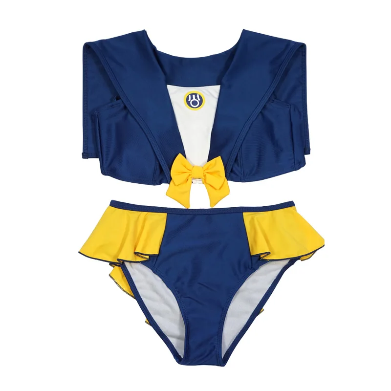 Персонажи SuperS Sailor Moon Haruka Tenou Сейлор Уран Косплей Купальник Sukumizu Kaiou Michiru костюм