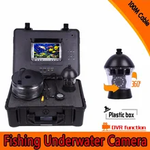 (1 set)100M cable HD 1000TVL Line 7 inch Colorful display screen Night version waterproof Fishing Camera DVR System CCTV