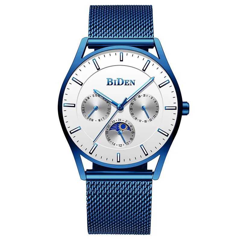

Chronograph Sport Watch Men Creative Big Dial Army Military Quartz Watches Clock Mens Blue Gold Wrist Watches Hour Wristwatch