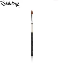 Rolabling luxury 8# black 100% Kolinsky Sable Brush gel nail brush for kolinsky acrylic nail brush