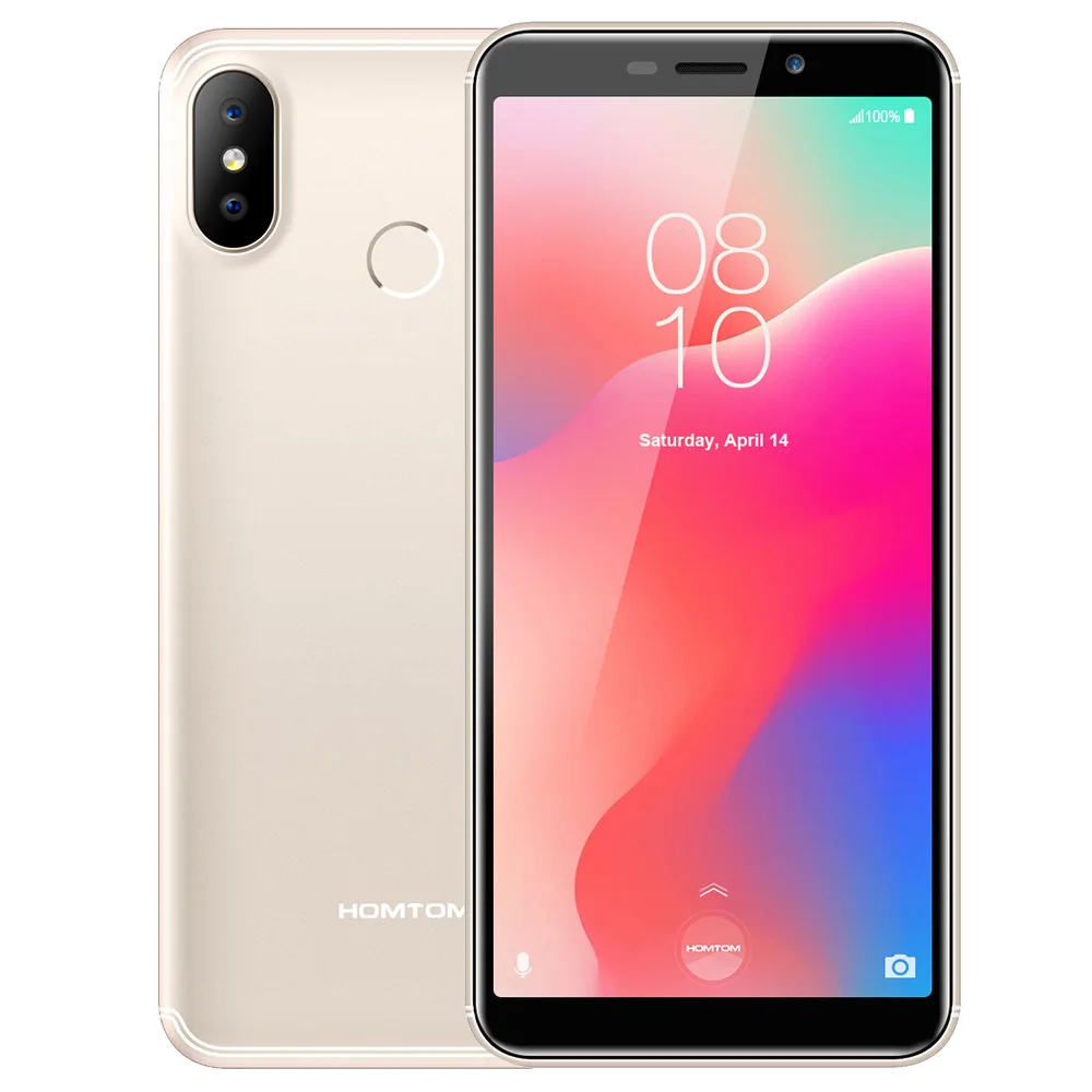 HOMTOM C1 3G الهاتف الذكي 5.5 'الروبوت الذهاب OS MTK6580A رباعية النواة 1.3 GHz 1 GB RAM 16 GB 13.0MP بصمة الاستشعار 3000 mAh الهواتف المحمولة