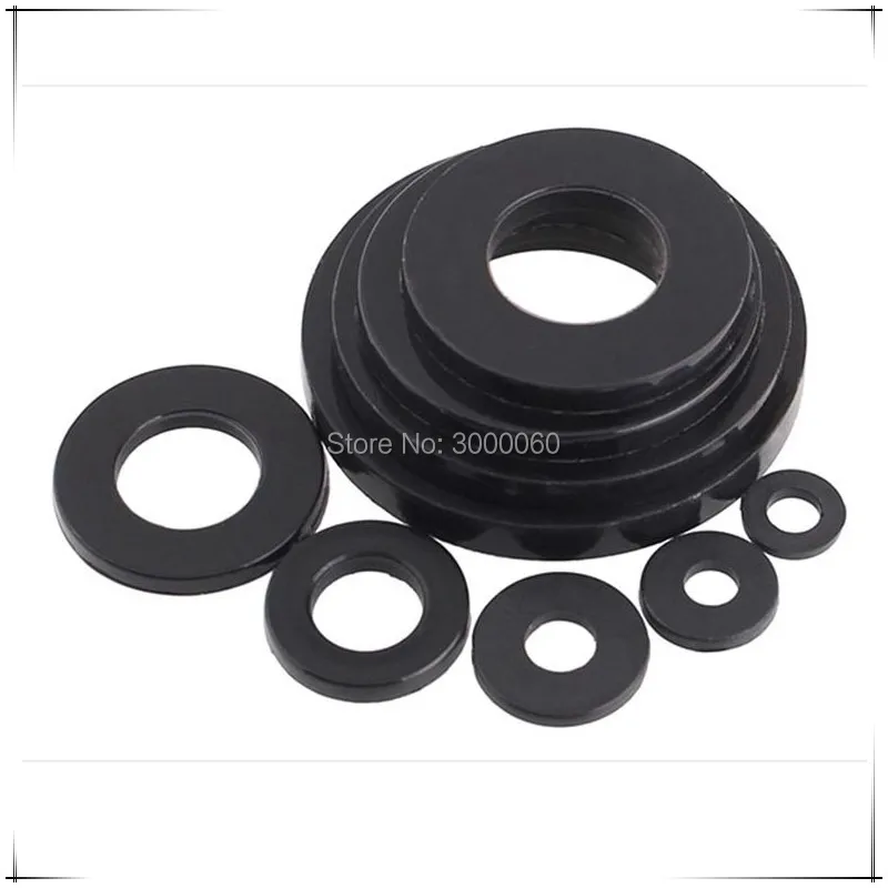 Черная нейлоновая пластиковая плоская прокладка шайбы 1000 шт./лот|flat washer|plastic flat