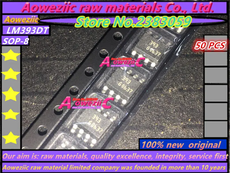 

Aoweziic 100% Новый оригинальный LM393DT 393 SOP-8 низкомощный двойной Компаратор напряжения