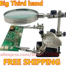 Подставка для паяльника третьей стороны, лупа, стеклянный светильник для рабочей станции, лупа с печатной платой, JM508