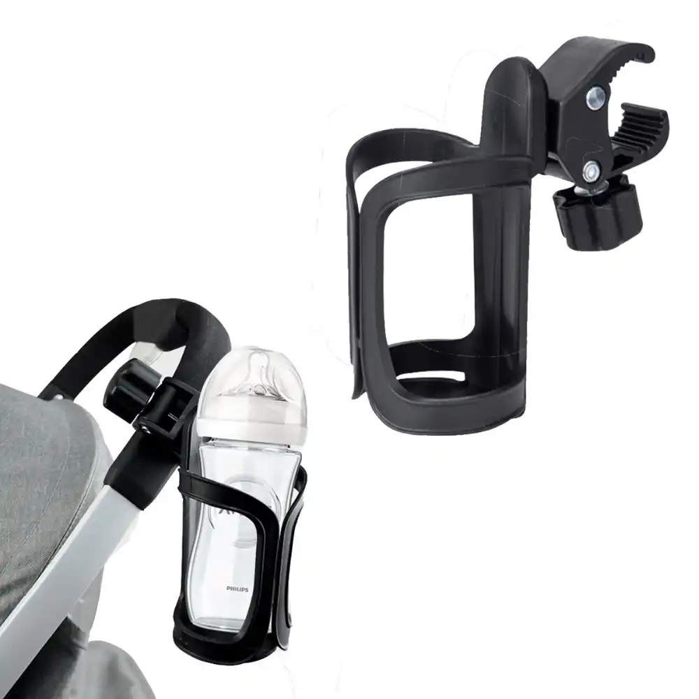 Negro YUIO Accesorios para cochecito de beb/é Portavasos Carro Botellero para agua con leche Carrito de beb/é Carrito Buggy Ajustable Negro