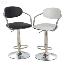 Барный стул скандинавский полиуретановый, для бара кресло барный стул из ротанга ткань вращающийся лифт дома спинки кассира сиденье, размещаемое спереди стенд белье высокий стул