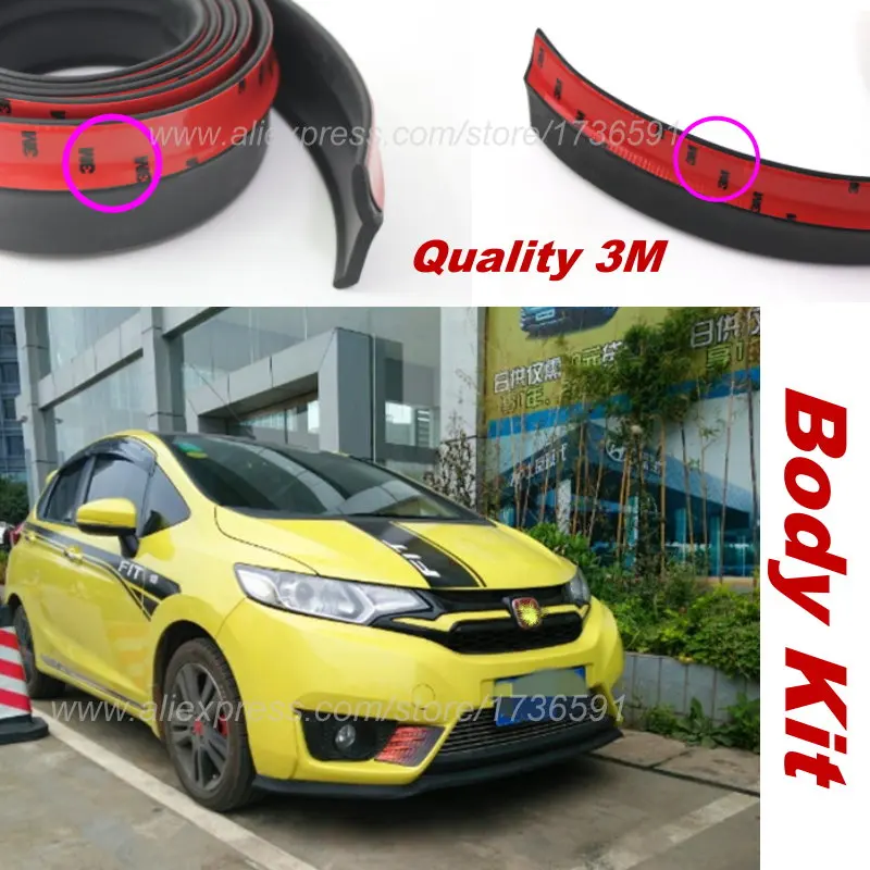 Автомобильный передний дефлектор губ юбка для HONDA Jazz Fit/рамы корпуса боковая