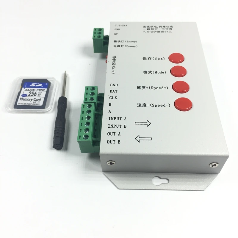 Original T1000S led pixel module Controller 2048 Pixels with SD card