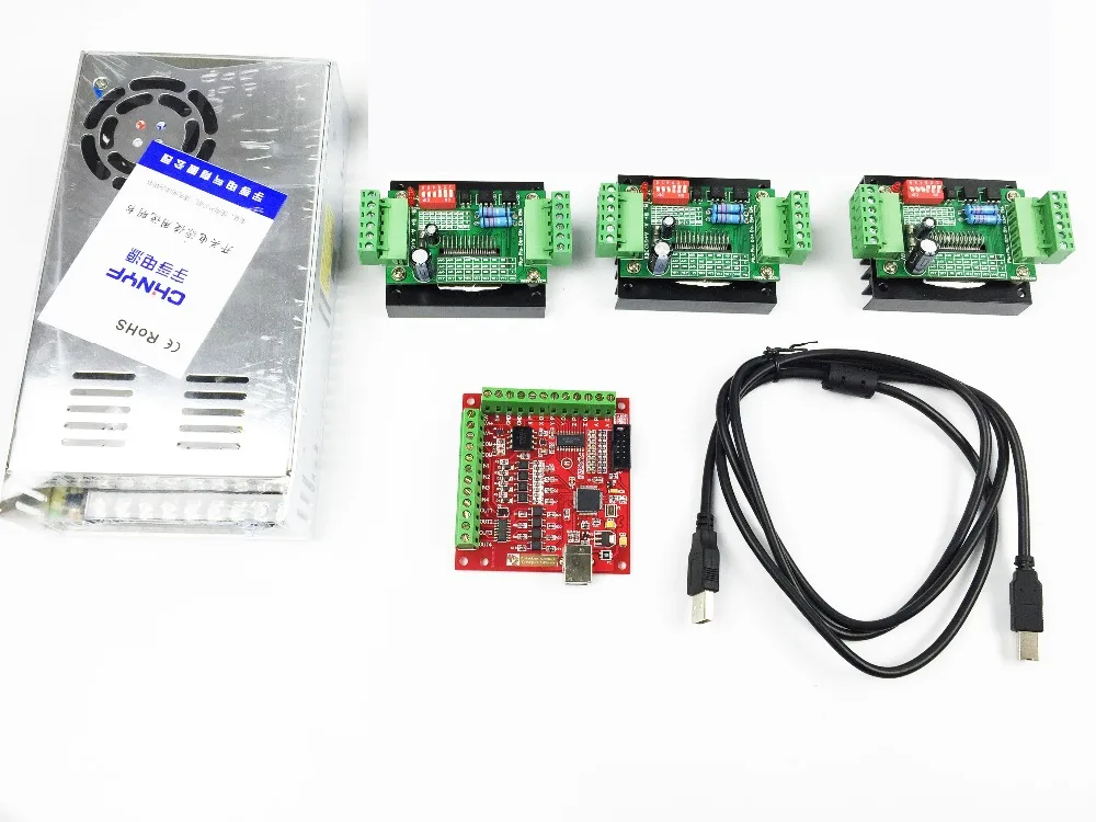 CNC mach3 USB 3 Axis Kit 3pcs TB6560 driver+ stepper motor controller board+power supply | Обустройство дома
