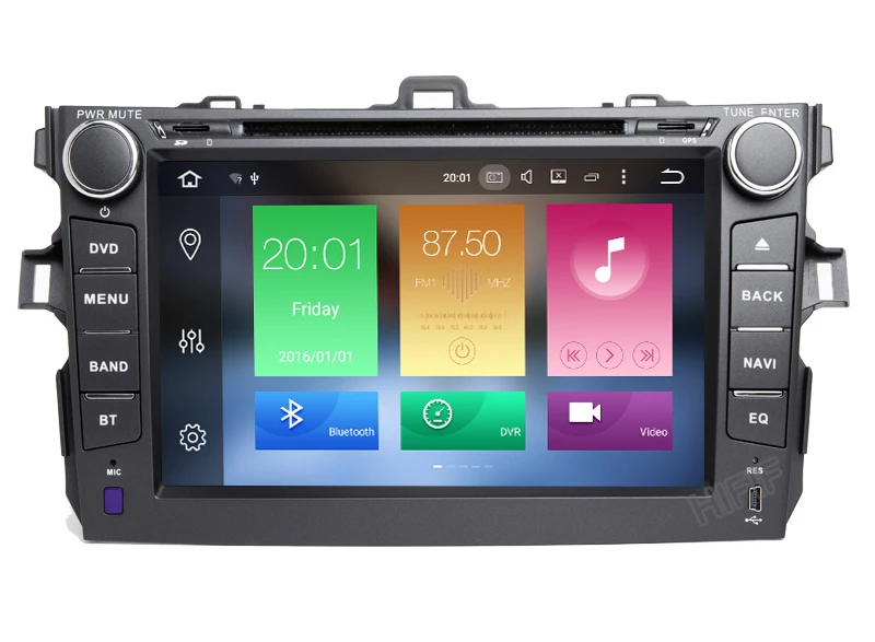 Excellent IPS Octa Core IPS 4G RAM Android 8.0 Car DVD Player for Toyota Corolla 2007 2008 2009 2010 2011 Car Radio With 32G ROM Bluetooth 3