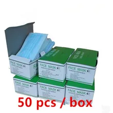 Горячая распродажа 100 шт/2 упаковки медицинская Нетканая одноразовая маска для лица