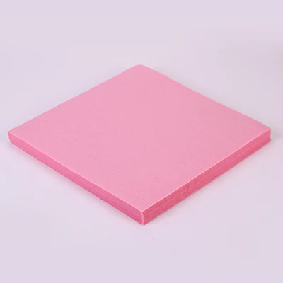 12 Цветов выберите сплошной Цвета 30X30 см фетр плотная фетровая ткань для Ручное шитье для поделок материал для домашнего декора 20 шт./лот - Цвет: pink
