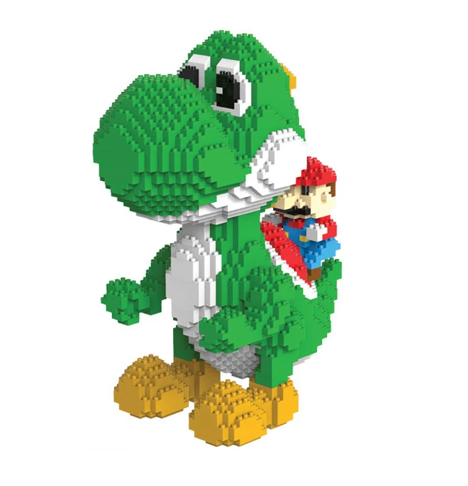 HC hot sales Magic Blocks Big size Yoshi Mini Blocks cute Anime DIY Building Toys Auction Model educational toy Kids Gifts 9020
