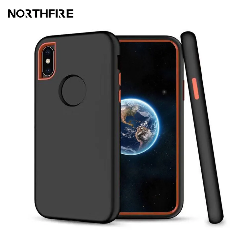 

NORTHFIRE Macaron Silicone Case For iphone 6 6s 7 8 Armor shockproof Hard PC Case For iphone 7 8 Plus XSMAX XR X XS Cover Coque