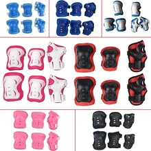 6 шт./компл. детей кататься на коньках велосипед защитный Шестерни комплекты наколенники и налокотники для велосипеда скейтборд кататься на коньках ролика наручные коленей
