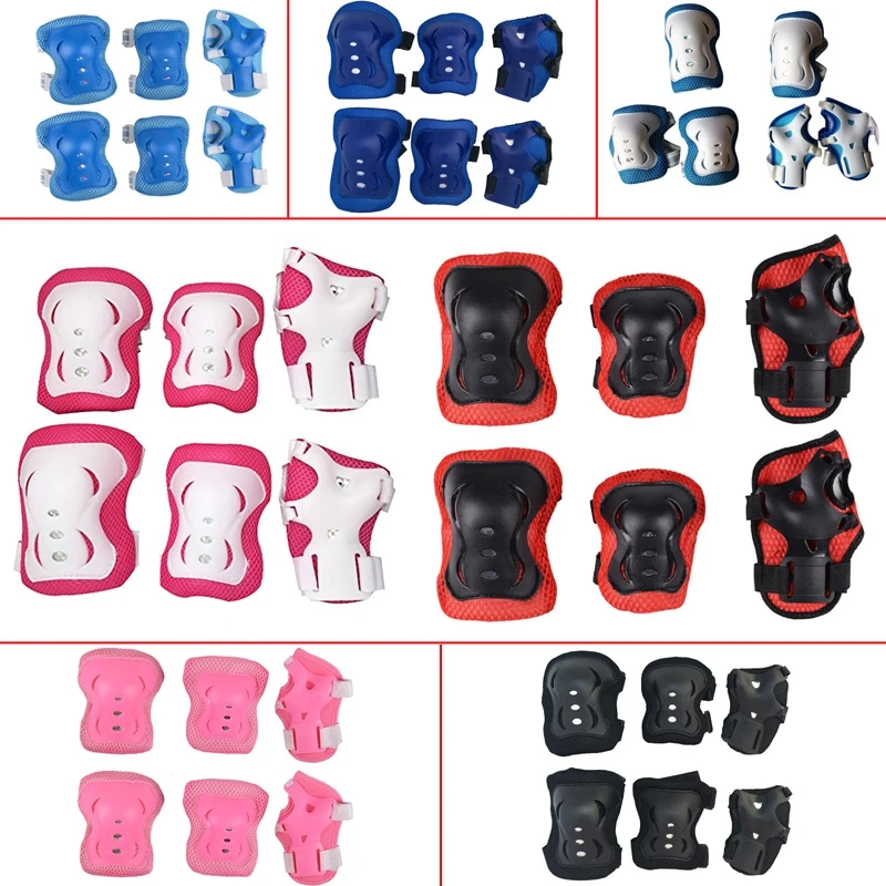 6 шт./компл. комплект защитной экипировки для детского катания на коньках