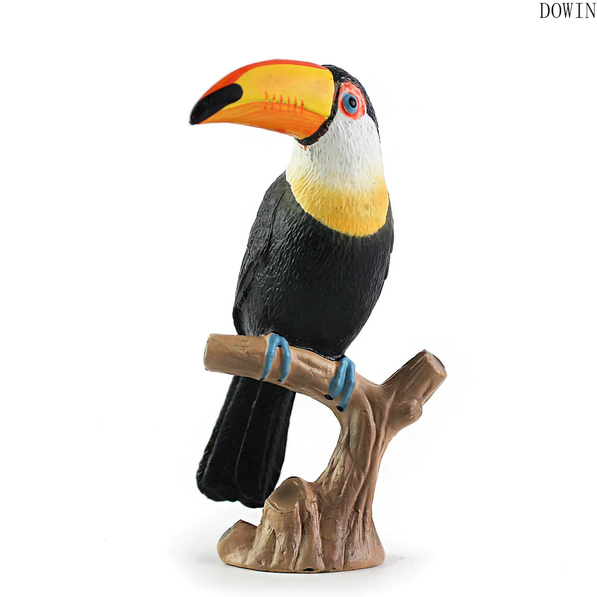 DIY моделирование Toucan Cockatoo животное модель Птица Попугай декоративная фигурка для дома миниатюрный декор сада аксессуары современные