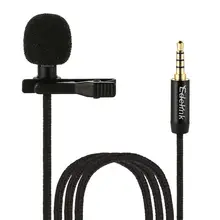 External Black Lavalier 2 3 5mm 1 Geometric 2m 1 Bluetooth Lapel Omnidirectional Clip on 40g
