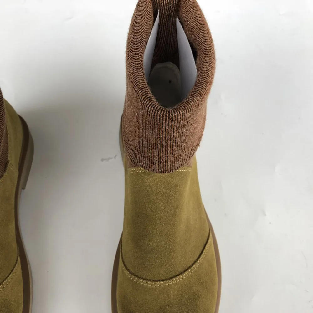 Женские осенне зимние сапоги Careaymade из натуральной кожи с верхним слоем