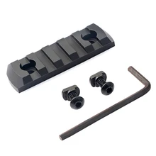 Тактический маленький Weaver рейка для цевье для винтовки прицела крепление База аксессуары M-Lok алюминиевый сплав 5-slot 9-slot 13-slot