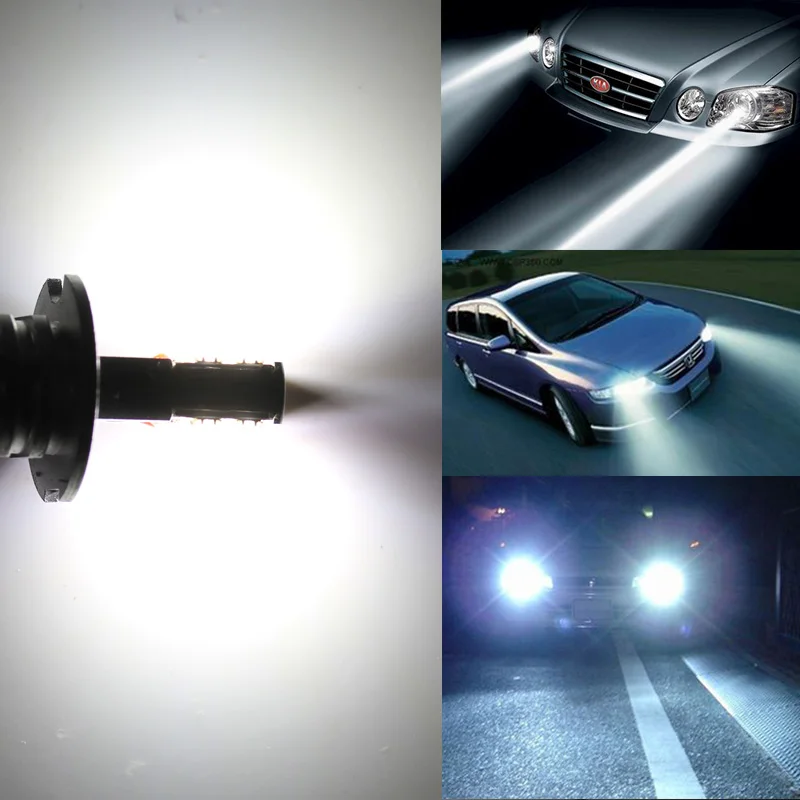 XSTORM H1 H3 светодиодные лампы с острым чипом, белые 12 SMD 750LM DRL дневные ходовые противотуманные фары, автоматические светодиоды для вождения автомобиля, парковочная лампа 12 В 6000 К