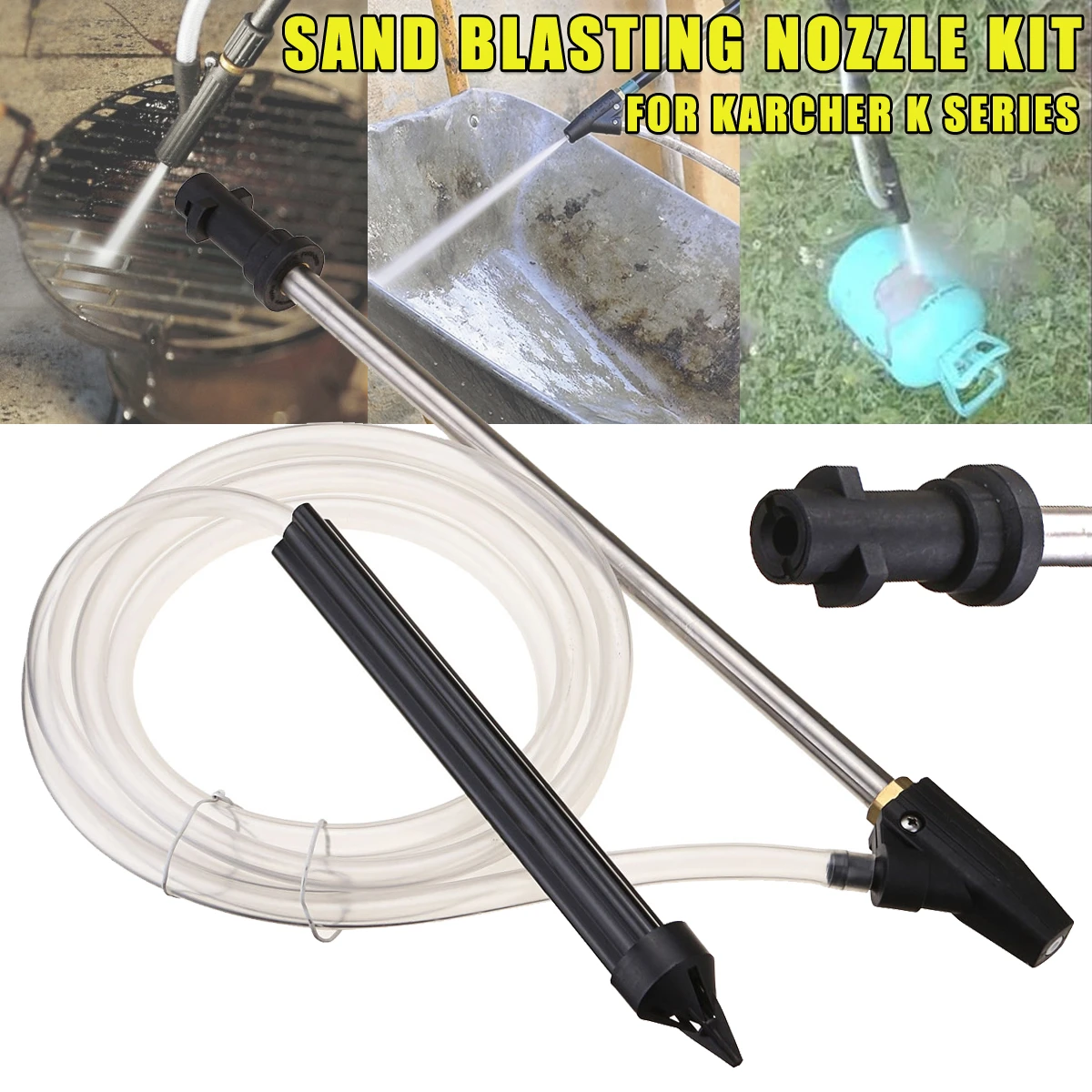 Wet Sandblaster Joint For Pressure Washer Wet-Blasting Aqua Blaster Connector