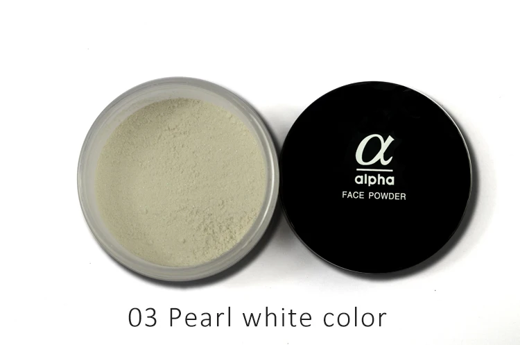 LOVE ALPHA 9 Colors Loose Face Powder Brand Makeup Base Long Lasting Control Oil Control Concealer Contour Palette White Powder (10)