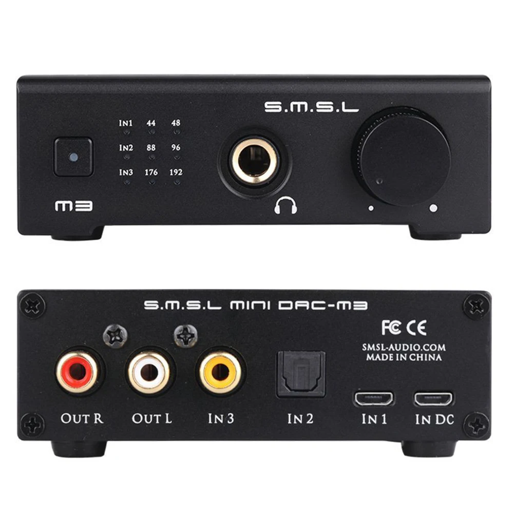 Top Deal SMSL M3 USB Powered Audio Decoder AMP Multi-function Optical Coaxial Headphone Amplifier Audio Decoder DAC Conveter